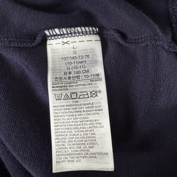 Heart Pattern Navy Long sleeve Dress with Pockets - Picture 5 of 5